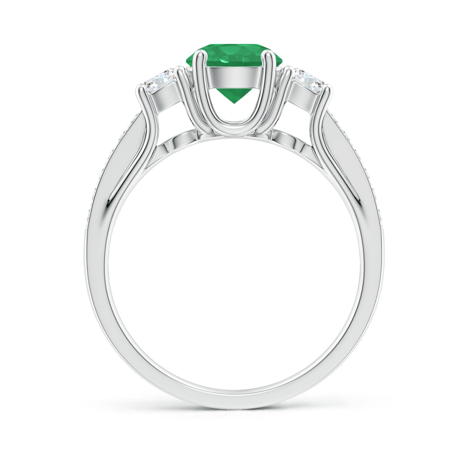 A - Emerald / 1.19 CT / 14 KT White Gold