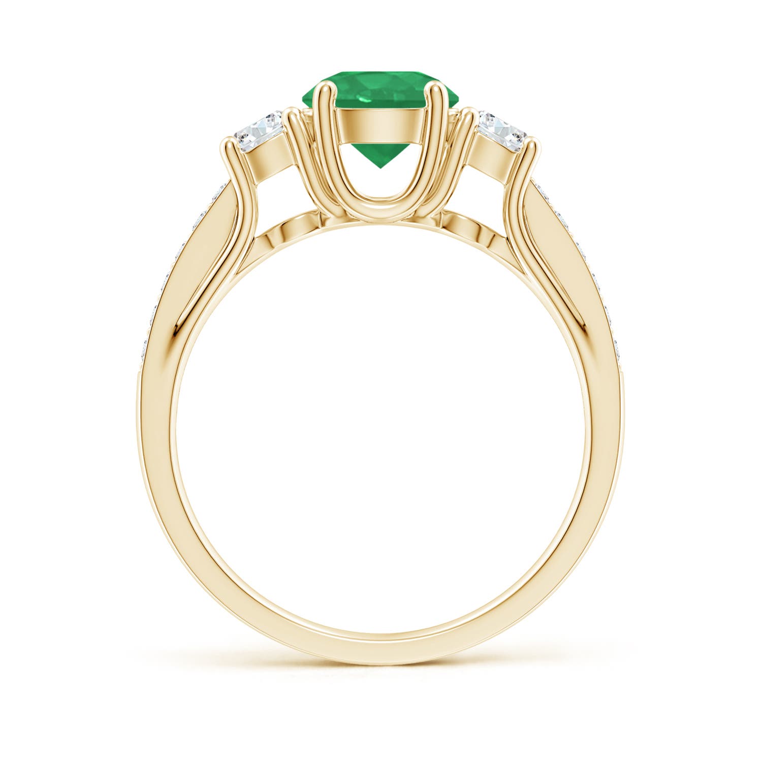 A - Emerald / 1.19 CT / 14 KT Yellow Gold