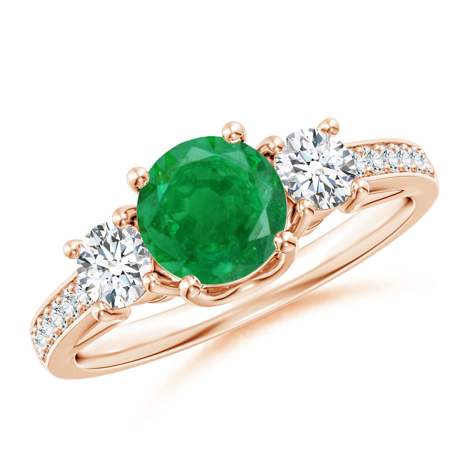 AA - Emerald / 1.19 CT / 14 KT Rose Gold