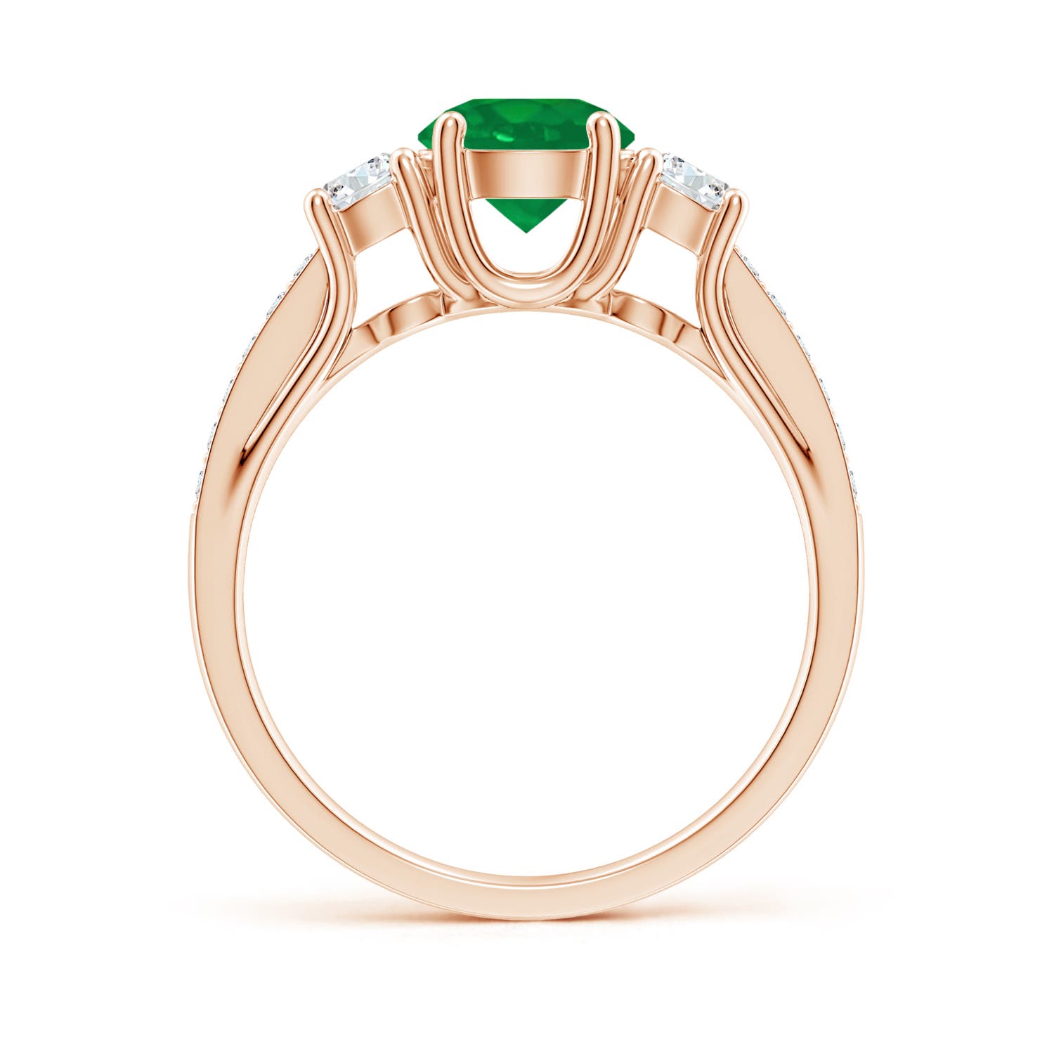 AA - Emerald / 1.19 CT / 14 KT Rose Gold