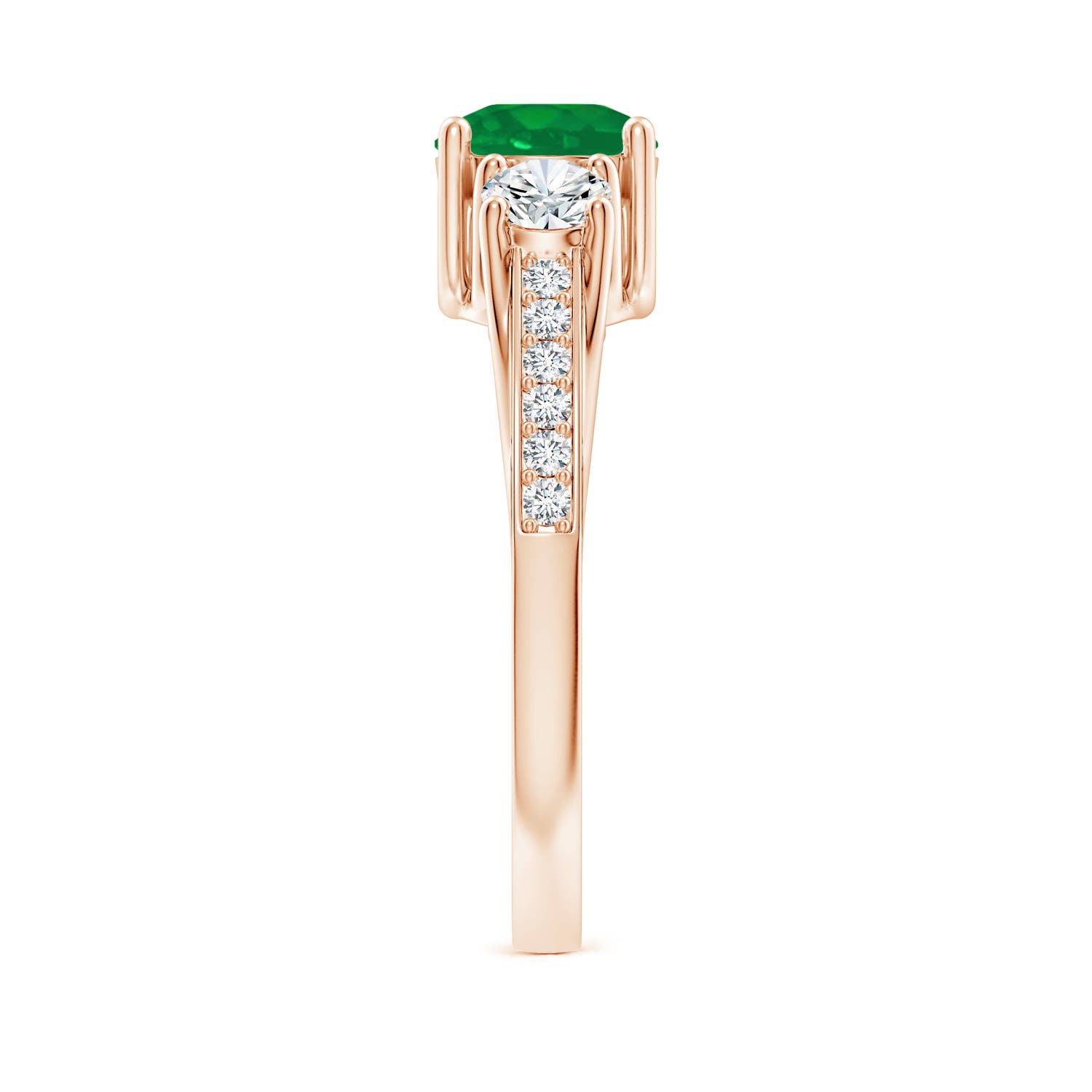 AA - Emerald / 1.19 CT / 14 KT Rose Gold