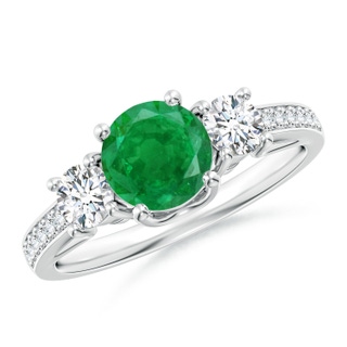 Round AA Emerald