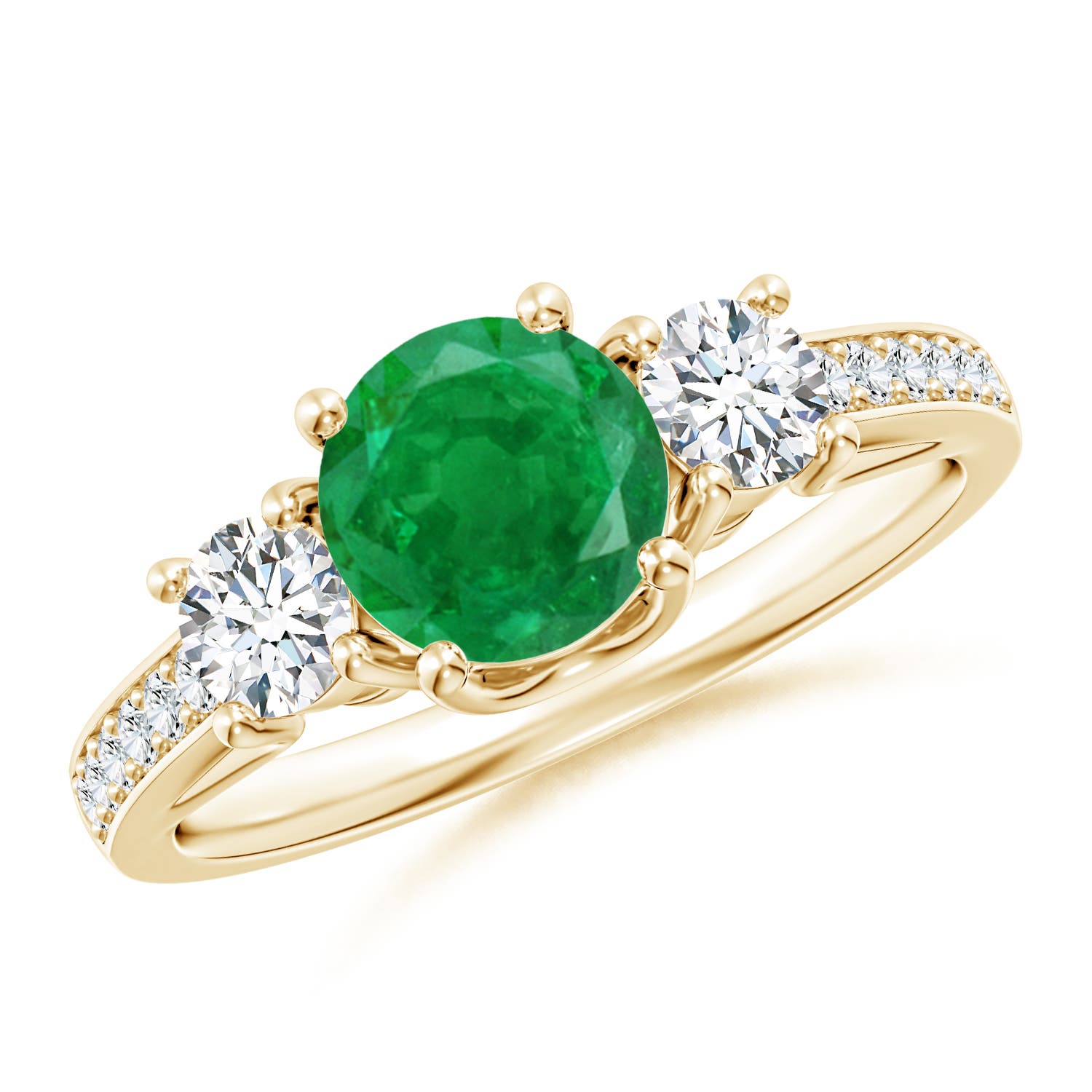 AA - Emerald / 1.19 CT / 14 KT Yellow Gold