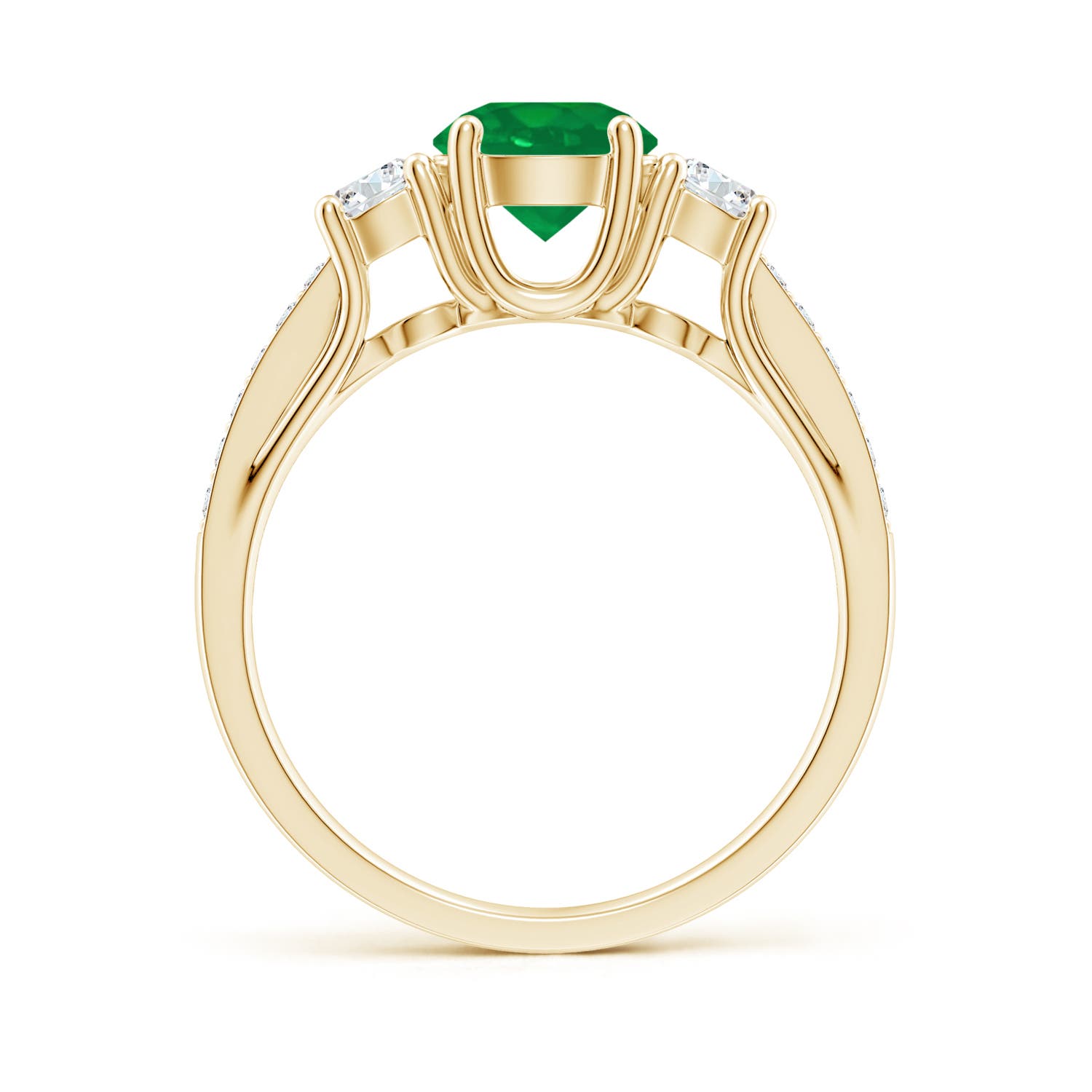 AA - Emerald / 1.19 CT / 14 KT Yellow Gold