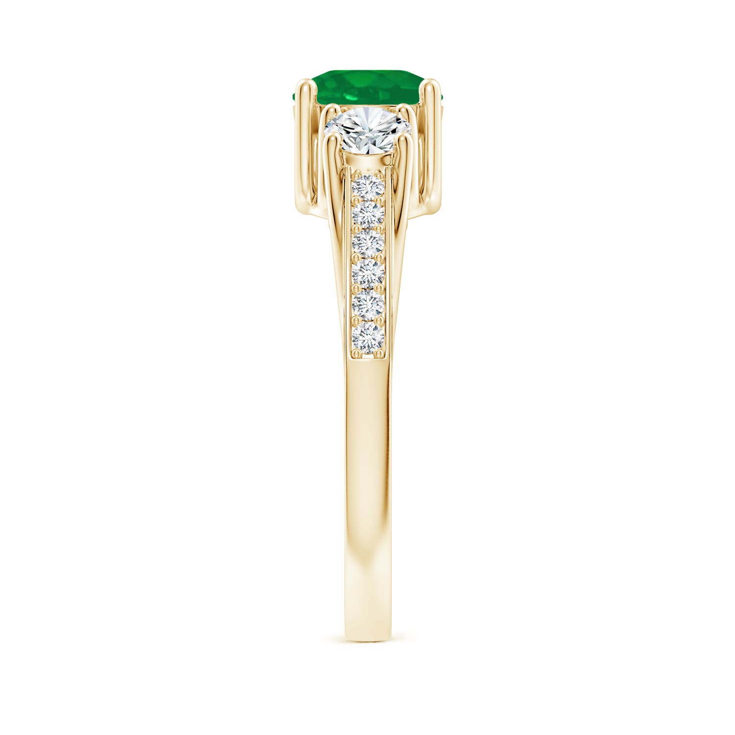 AA - Emerald / 1.19 CT / 14 KT Yellow Gold