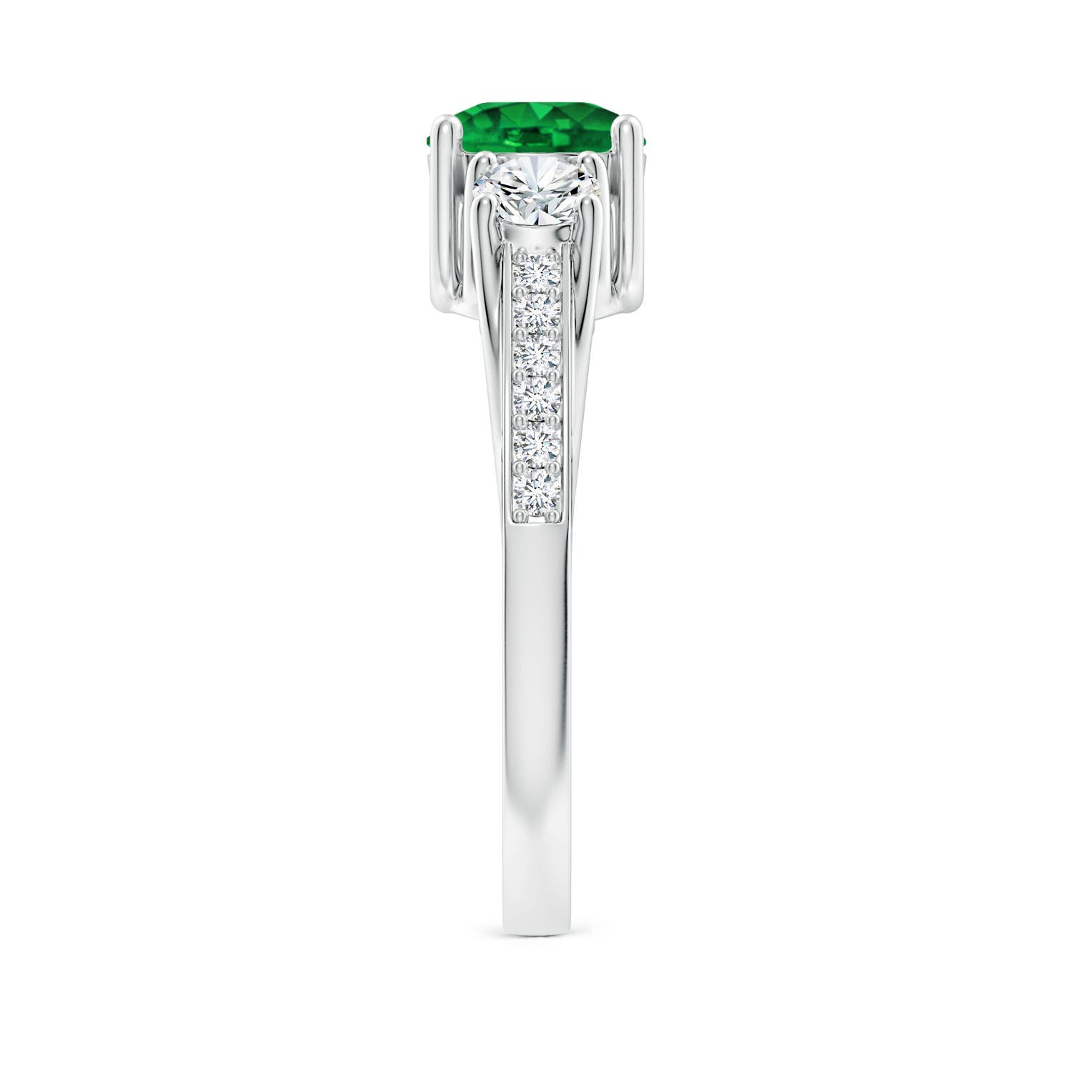 AAAA - Emerald / 1.19 CT / 14 KT White Gold