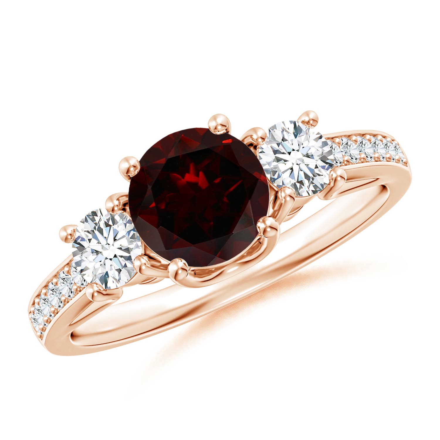 A - Garnet / 1.44 CT / 14 KT Rose Gold