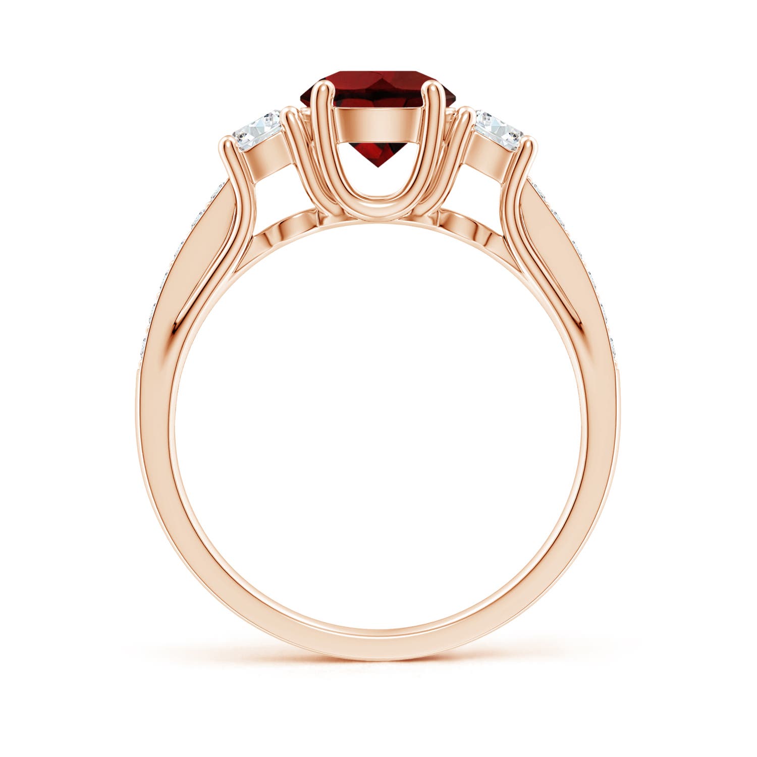 AAA - Garnet / 1.44 CT / 14 KT Rose Gold