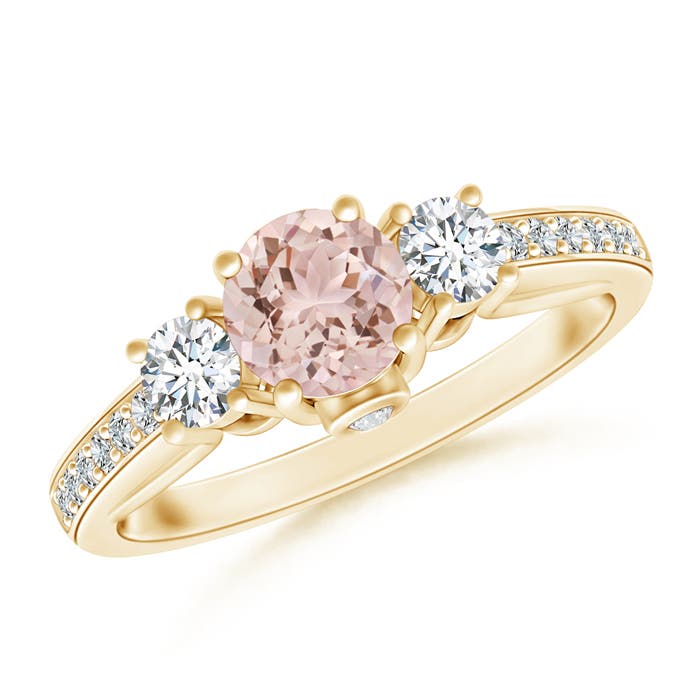 AAA - Morganite / 0.73 CT / 14 KT Yellow Gold