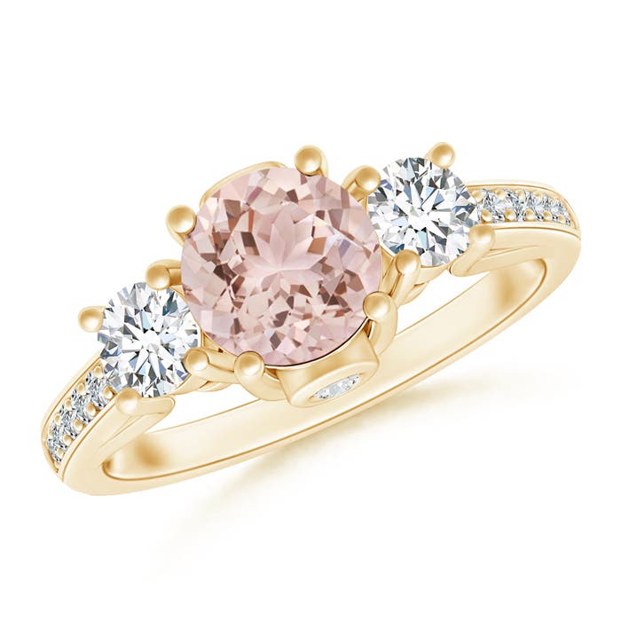 AAA - Morganite / 1.14 CT / 14 KT Yellow Gold