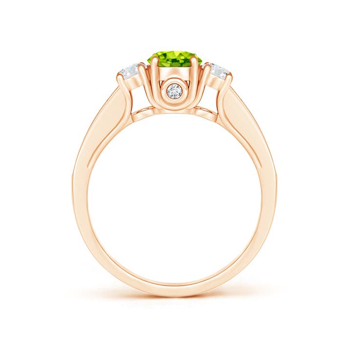 AAA - Peridot / 0.86 CT / 14 KT Rose Gold