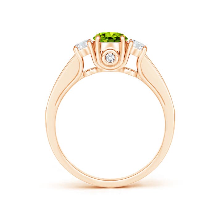 AAAA - Peridot / 0.86 CT / 14 KT Rose Gold