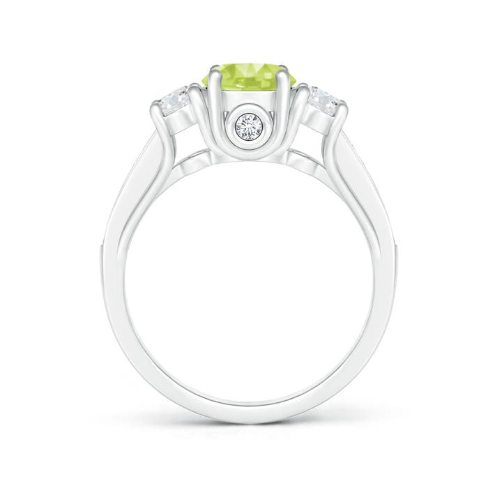 A - Peridot / 1.39 CT / 14 KT White Gold