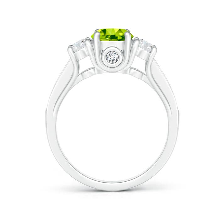 AAA - Peridot / 1.39 CT / 14 KT White Gold