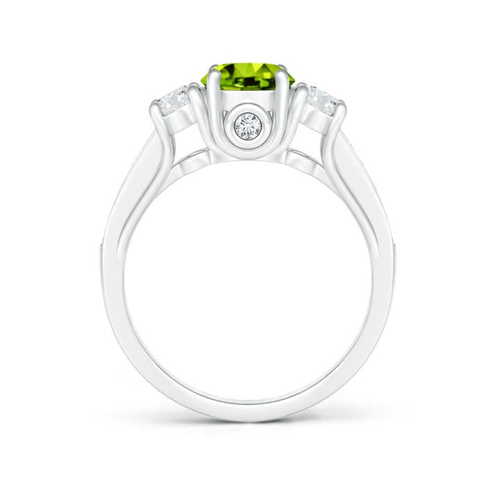 AAAA - Peridot / 1.39 CT / 14 KT White Gold