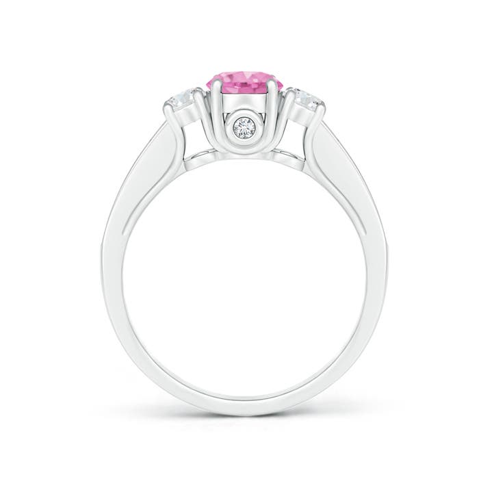 A - Pink Sapphire / 0.91 CT / 14 KT White Gold