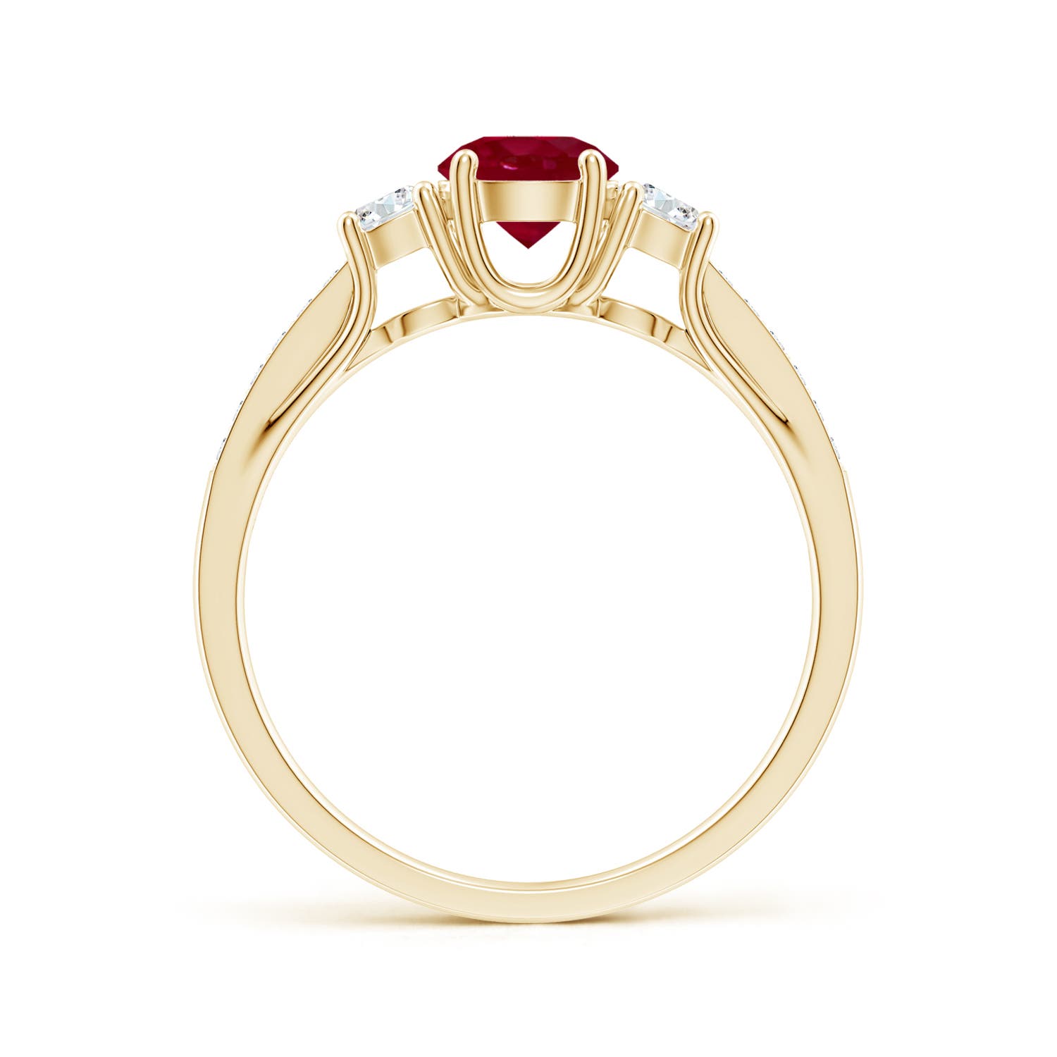 AA - Ruby / 0.91 CT / 14 KT Yellow Gold