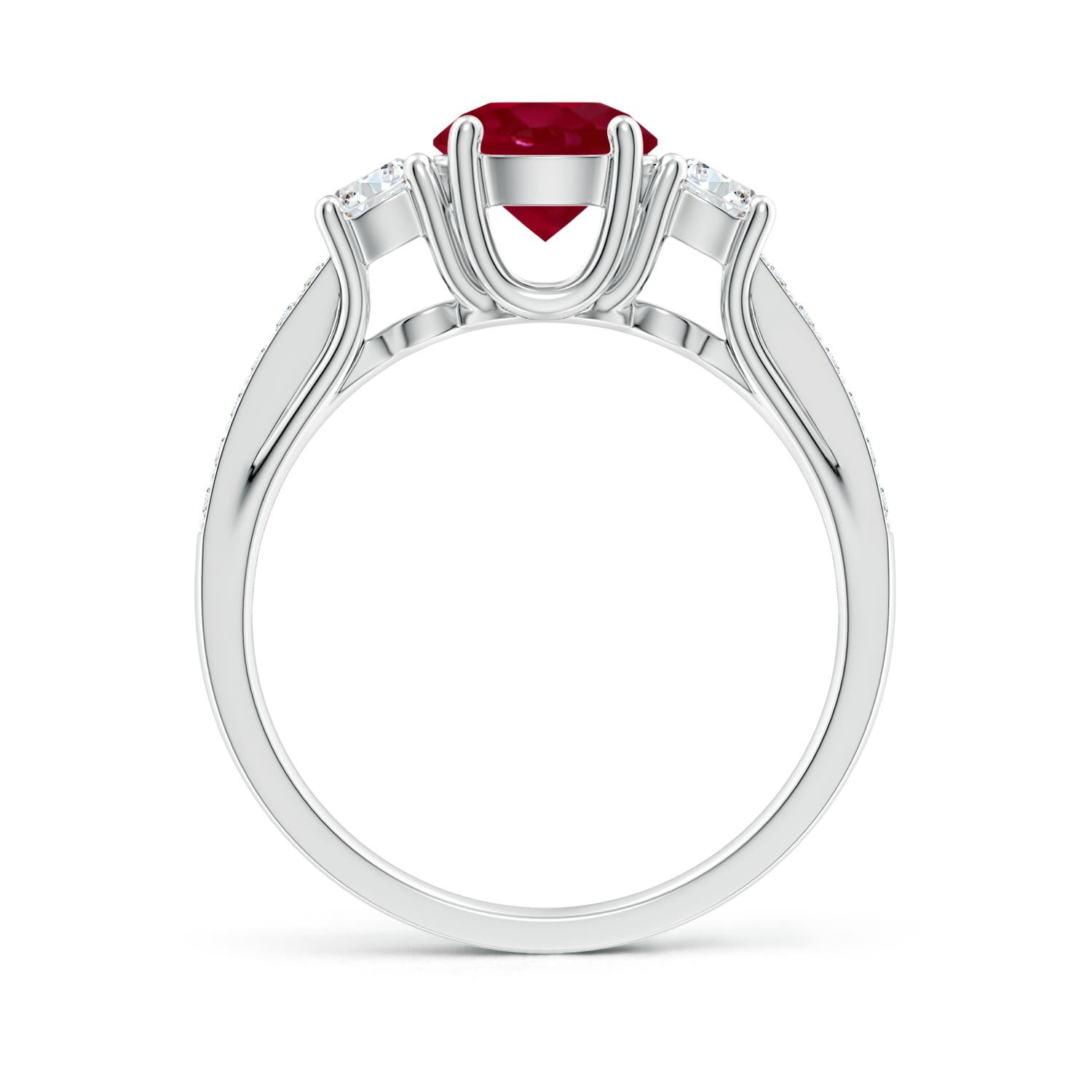 AA - Ruby / 1.44 CT / 14 KT White Gold