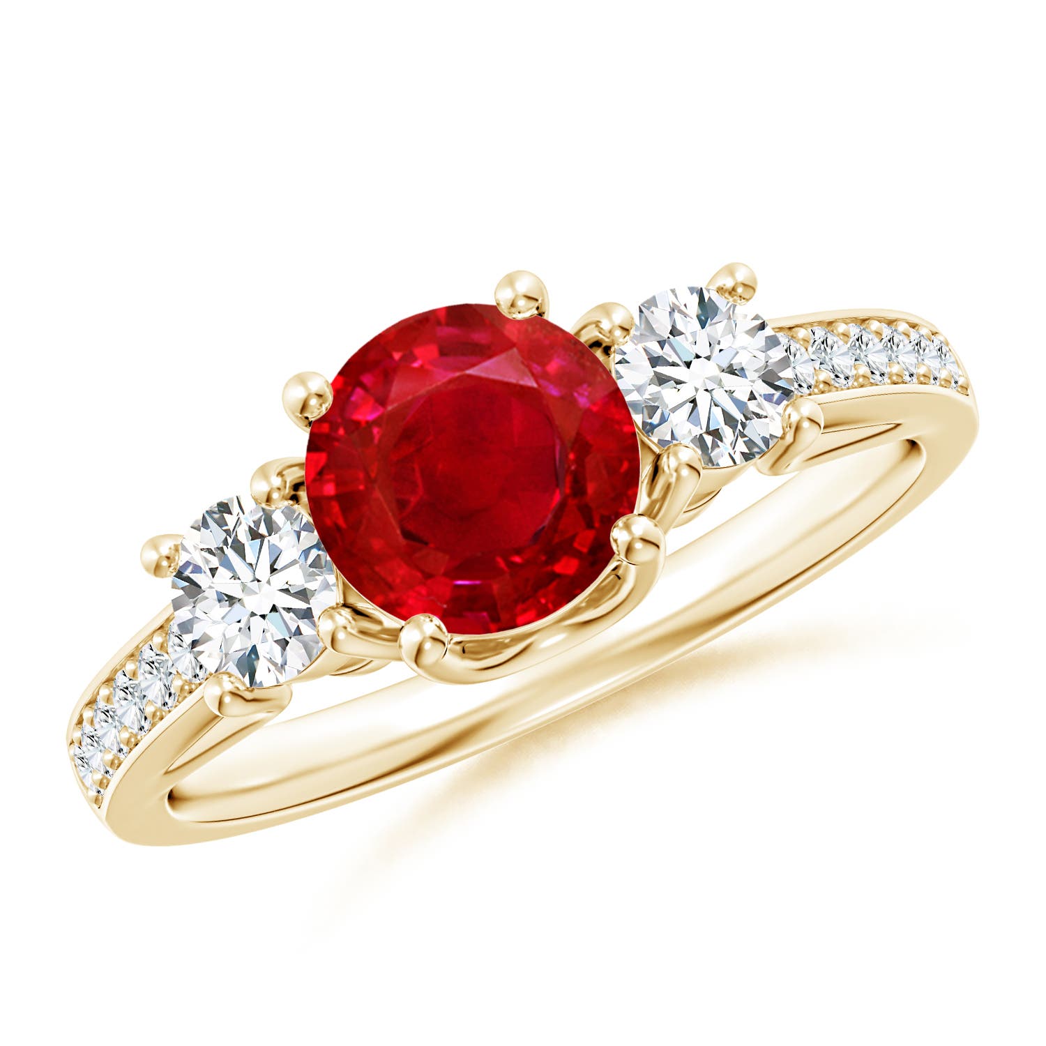 AAA - Ruby / 1.44 CT / 14 KT Yellow Gold