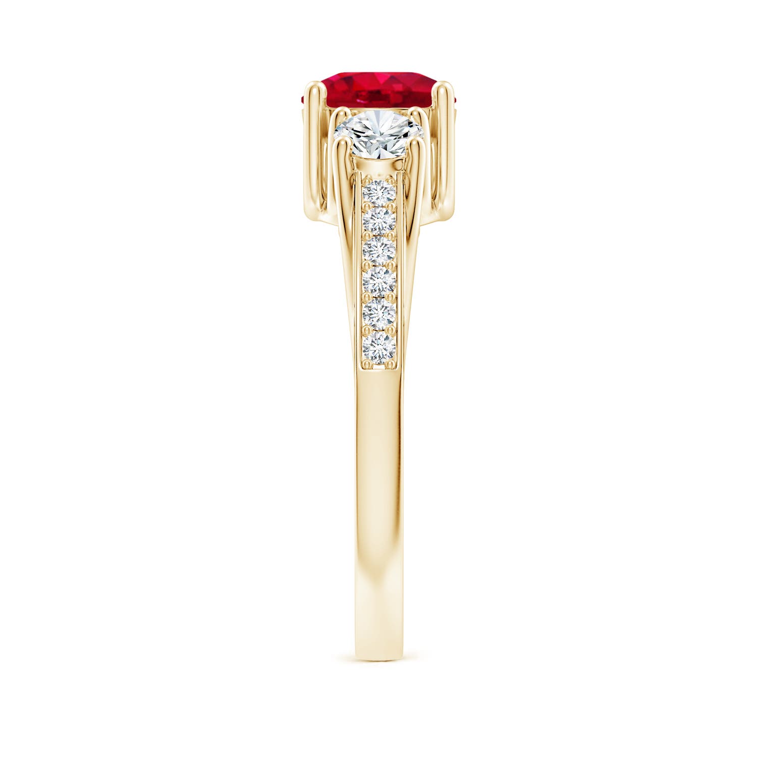 AAA - Ruby / 1.44 CT / 14 KT Yellow Gold