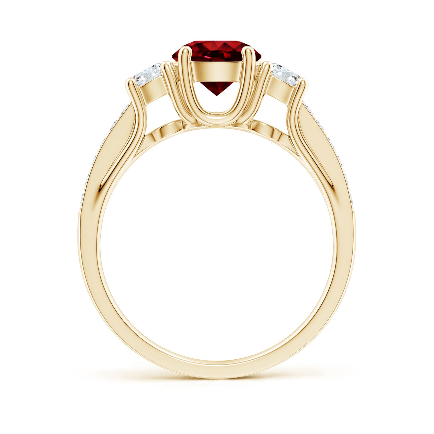 AAAA - Ruby / 1.44 CT / 14 KT Yellow Gold