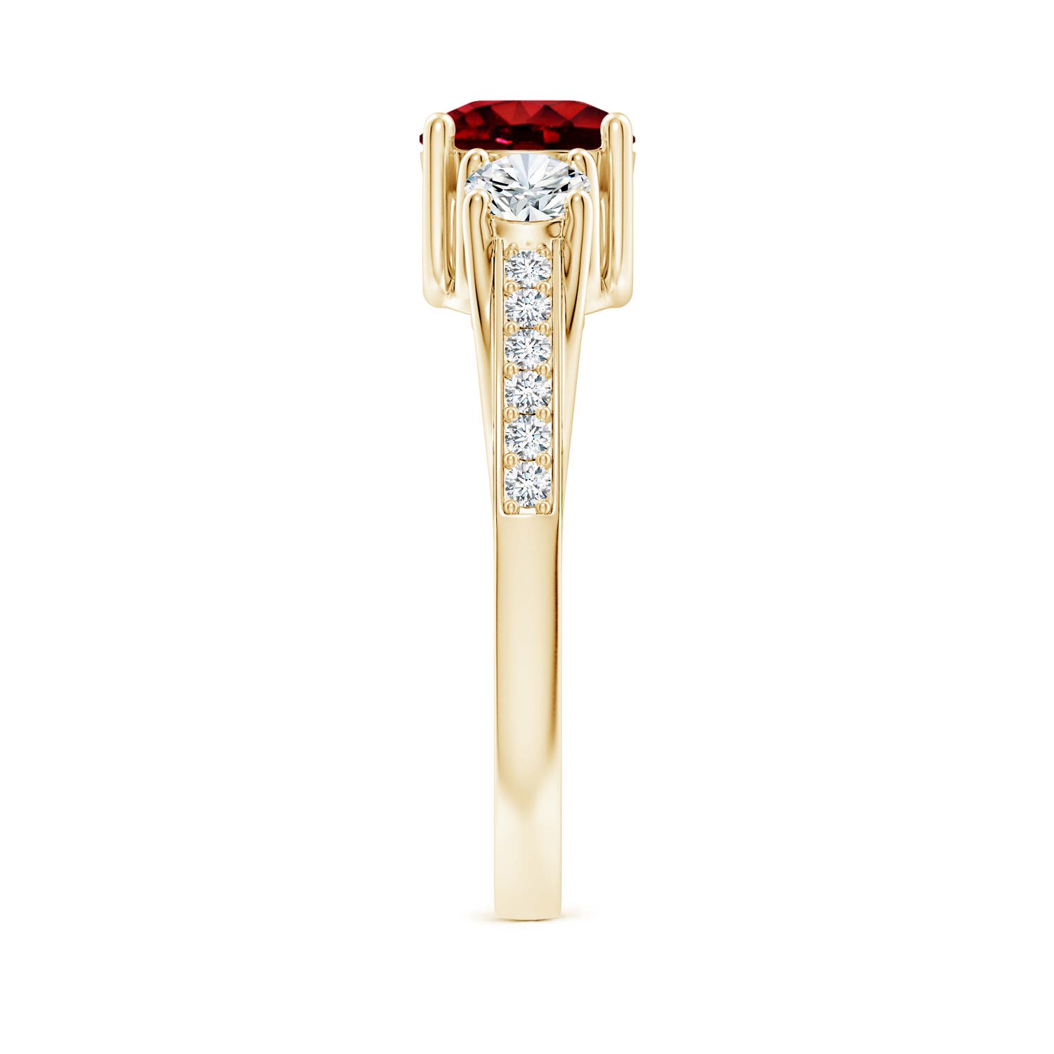 AAAA - Ruby / 1.44 CT / 14 KT Yellow Gold