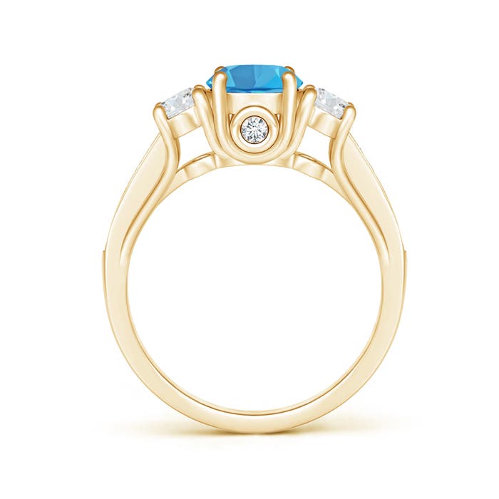 AA - Swiss Blue Topaz / 1.39 CT / 14 KT Yellow Gold