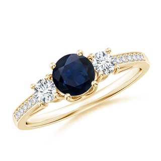 Round A Blue Sapphire