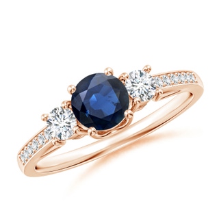 Round AA Blue Sapphire