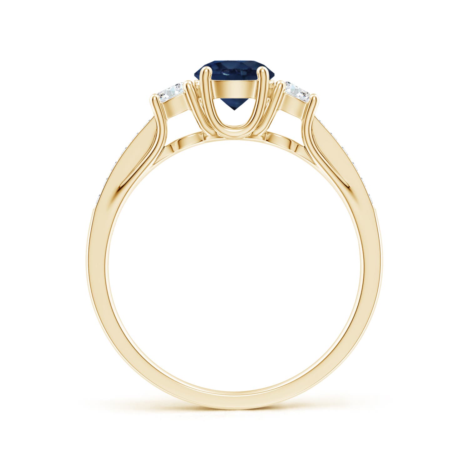 AA - Blue Sapphire / 0.91 CT / 14 KT Yellow Gold