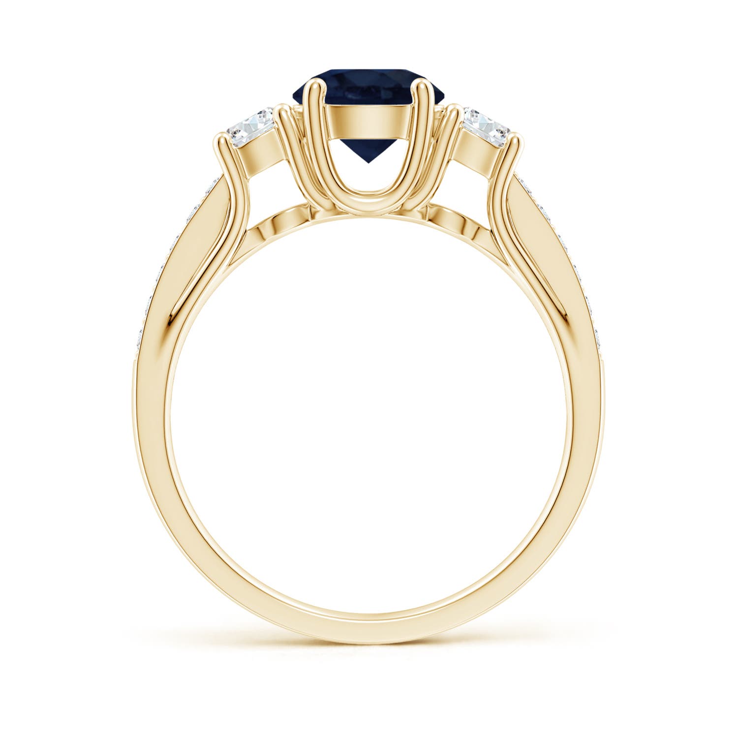 A - Blue Sapphire / 1.44 CT / 14 KT Yellow Gold