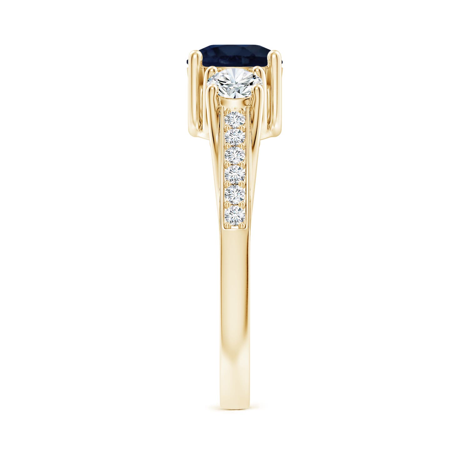 A - Blue Sapphire / 1.44 CT / 14 KT Yellow Gold