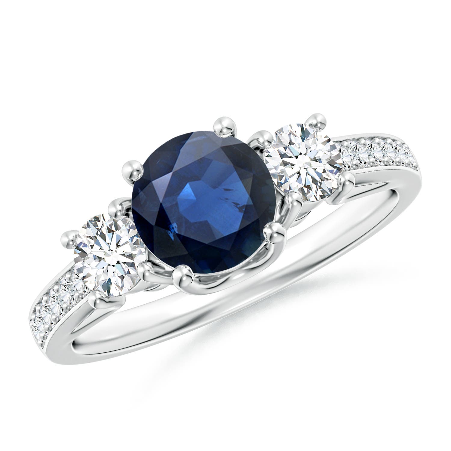 AA - Blue Sapphire / 1.44 CT / 14 KT White Gold