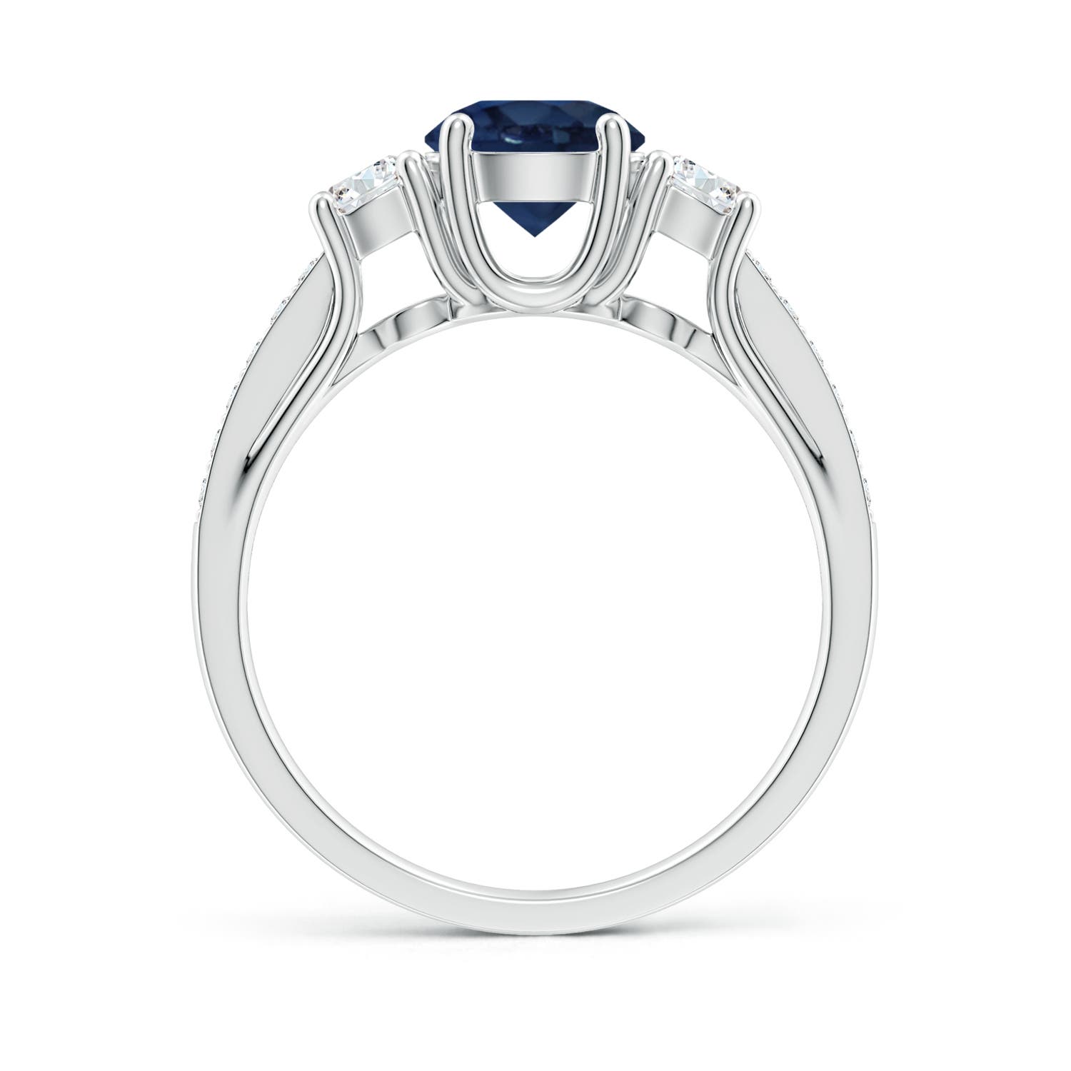 AA - Blue Sapphire / 1.44 CT / 14 KT White Gold