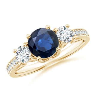 Round AA Blue Sapphire