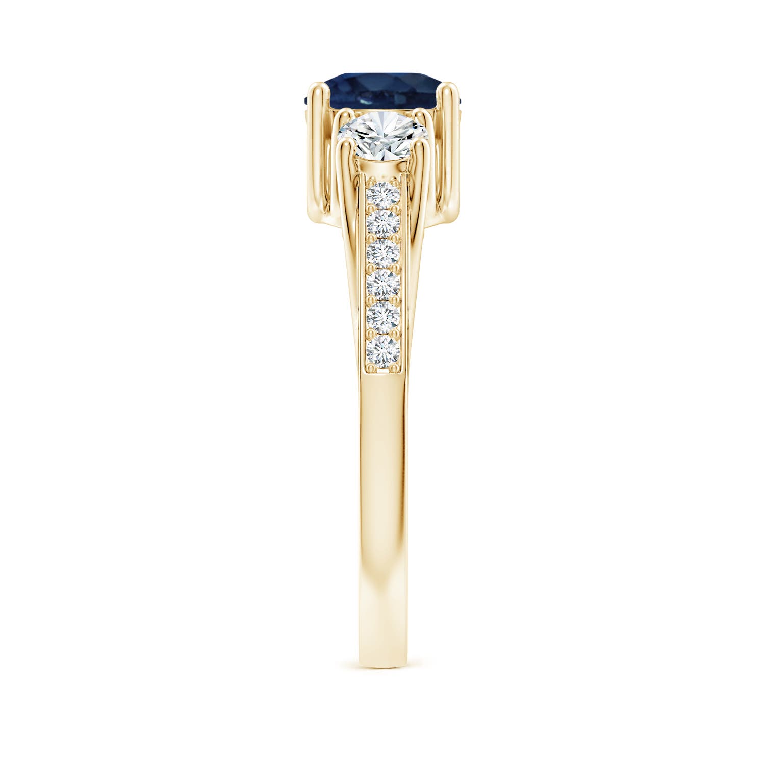 AA - Blue Sapphire / 1.44 CT / 14 KT Yellow Gold