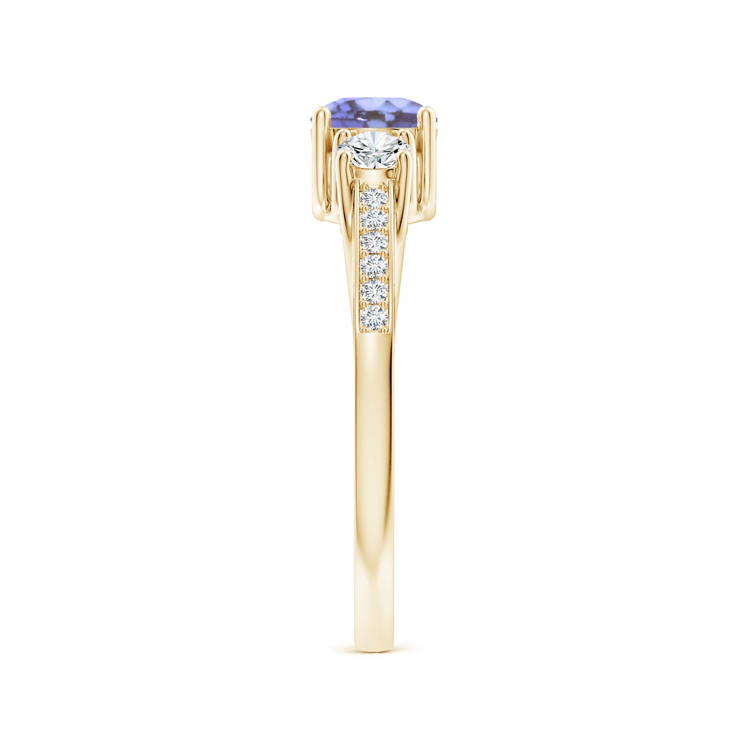 AA - Tanzanite / 0.81 CT / 14 KT Yellow Gold