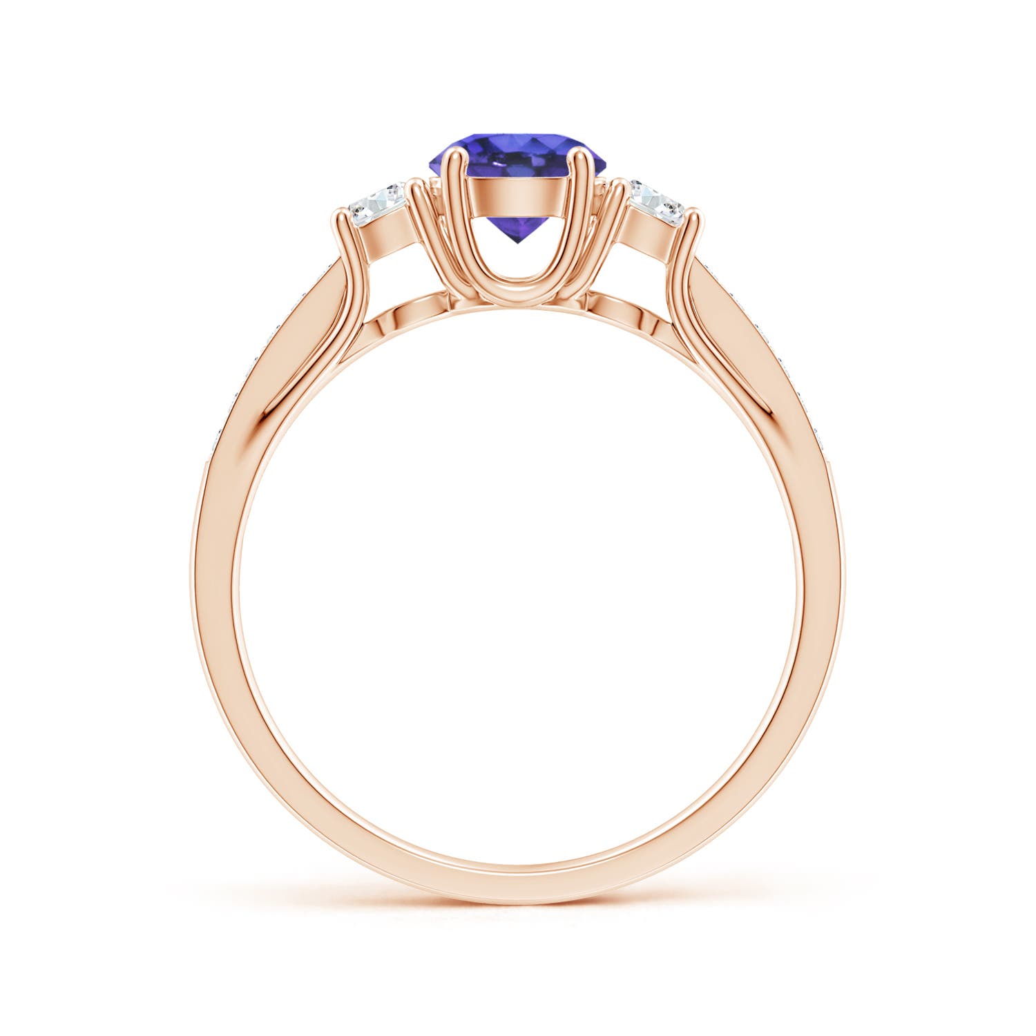 AAA - Tanzanite / 0.81 CT / 14 KT Rose Gold