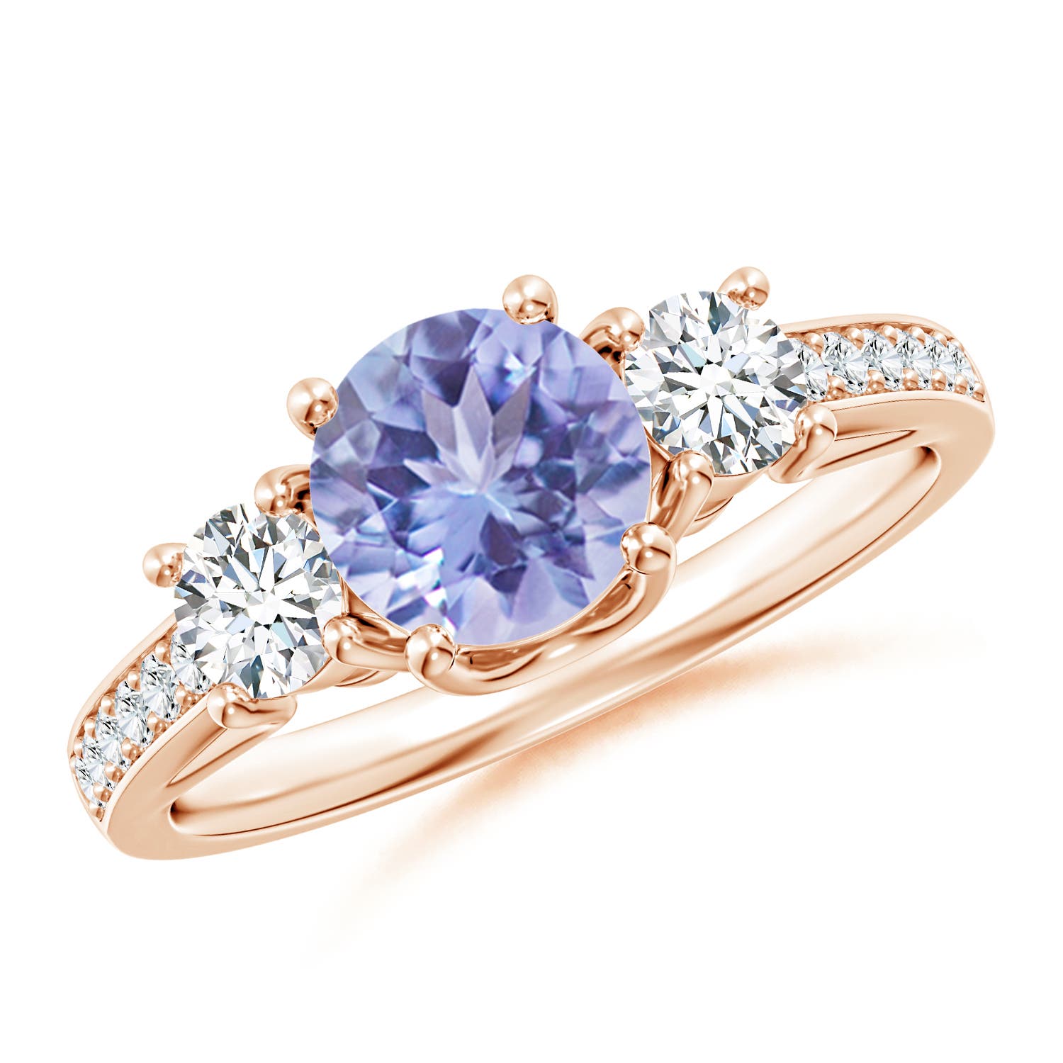 A - Tanzanite / 1.34 CT / 14 KT Rose Gold