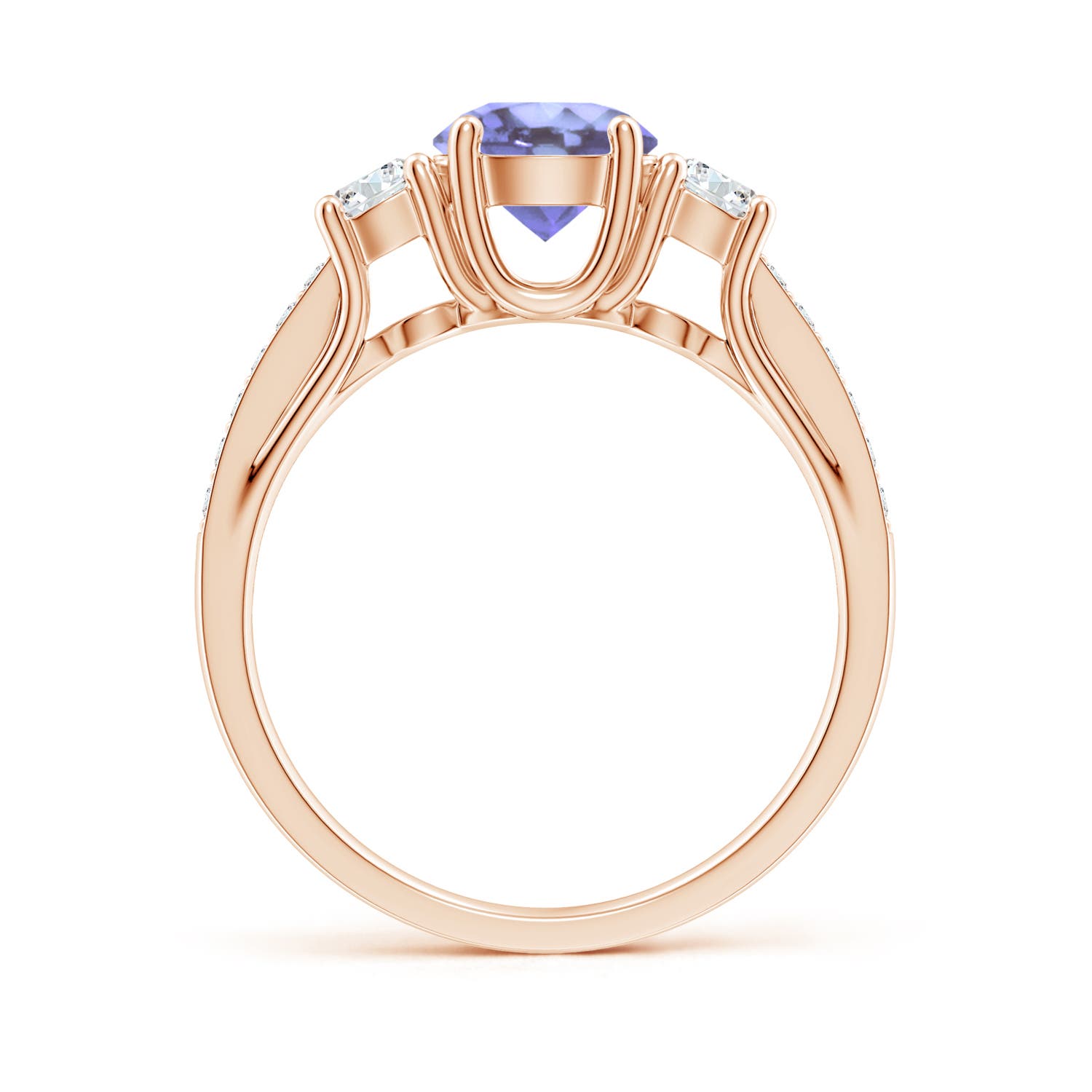 A - Tanzanite / 1.34 CT / 14 KT Rose Gold