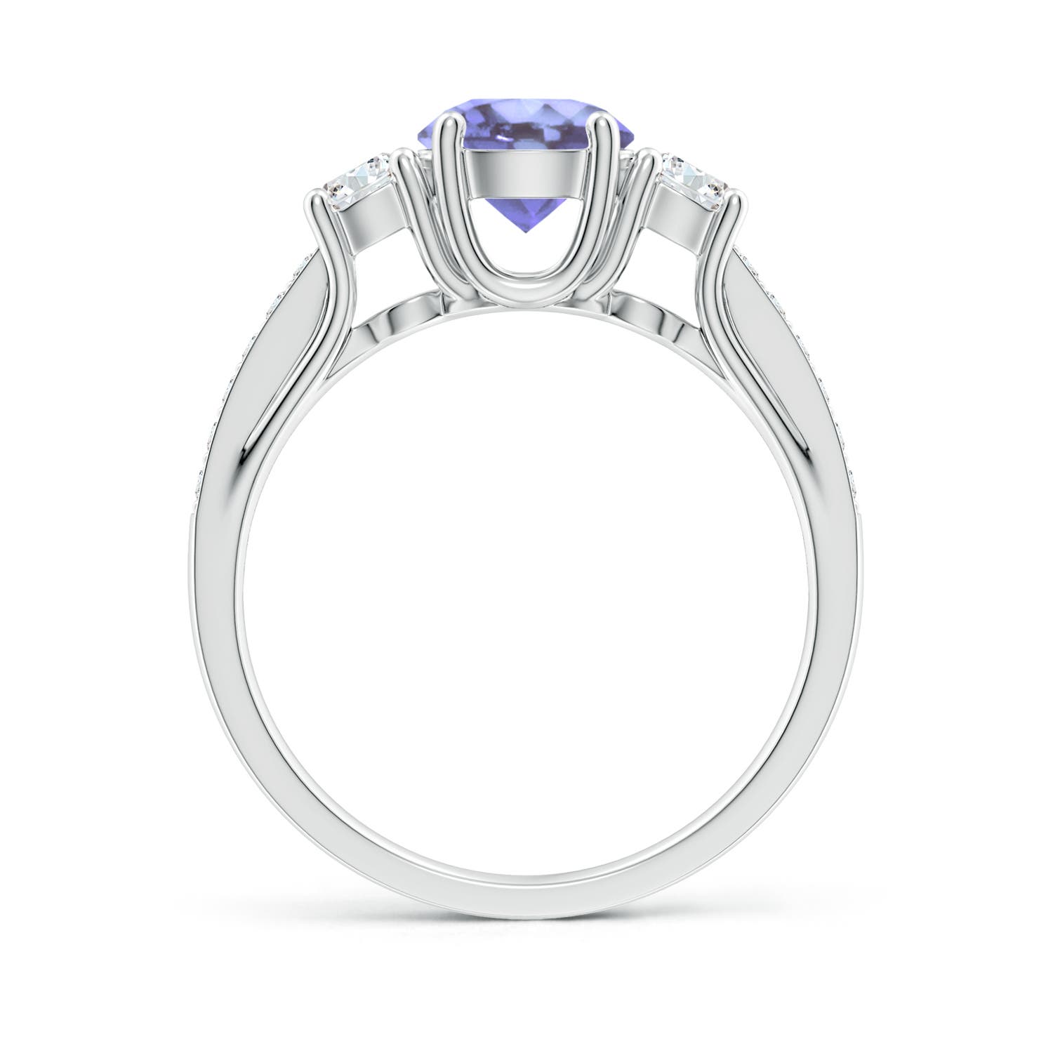 A - Tanzanite / 1.34 CT / 14 KT White Gold