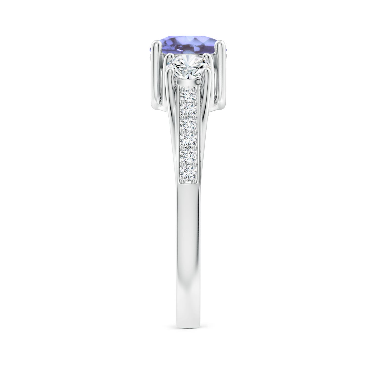 A - Tanzanite / 1.34 CT / 14 KT White Gold