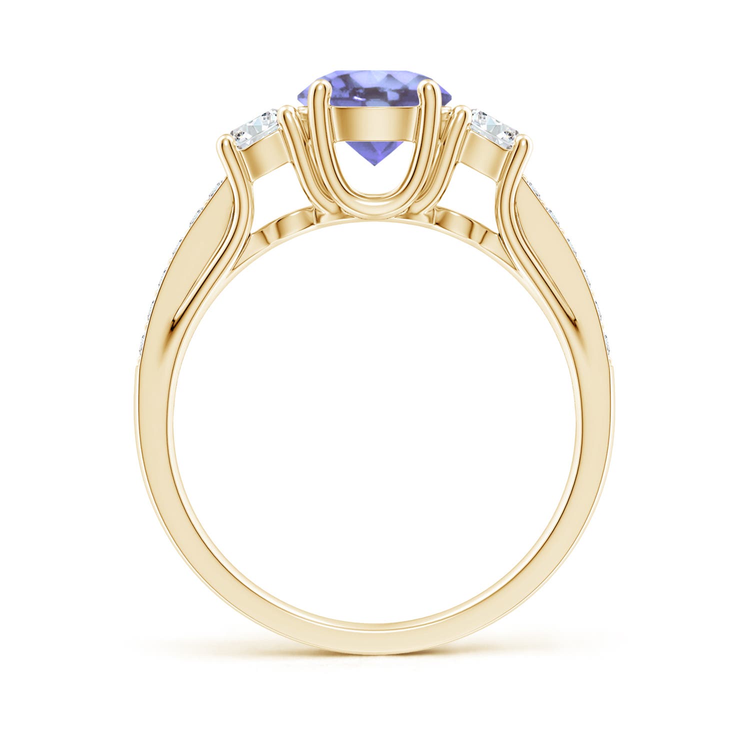 A - Tanzanite / 1.34 CT / 14 KT Yellow Gold