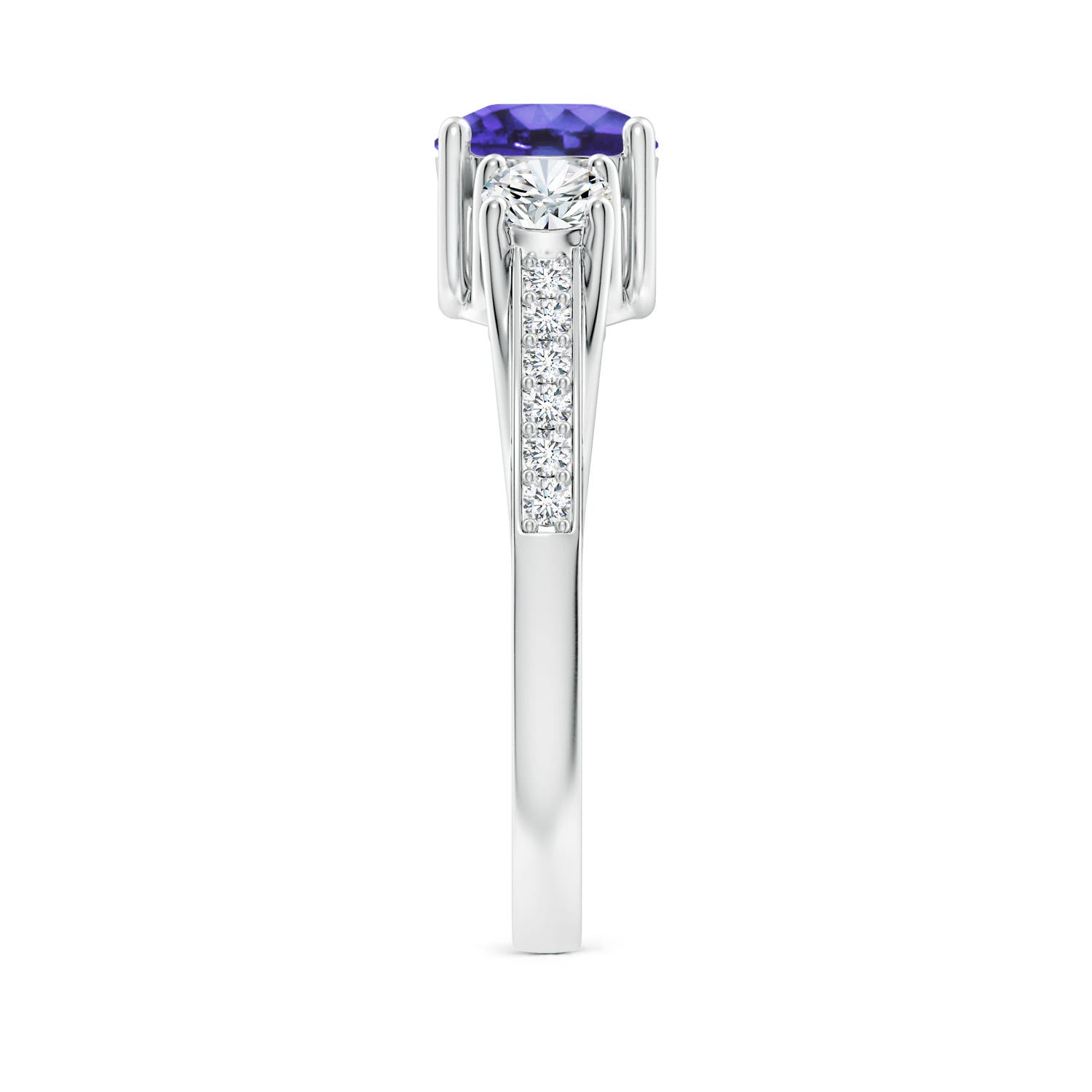 AA - Tanzanite / 1.34 CT / 14 KT White Gold