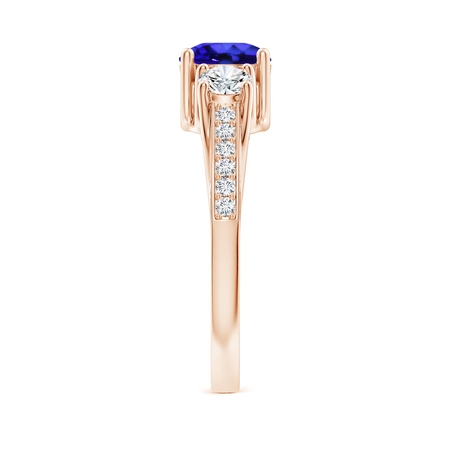 AAA - Tanzanite / 1.34 CT / 14 KT Rose Gold