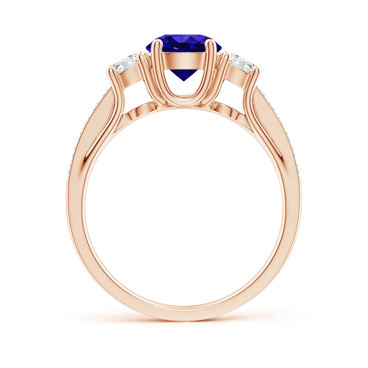 AAAA - Tanzanite / 1.34 CT / 14 KT Rose Gold