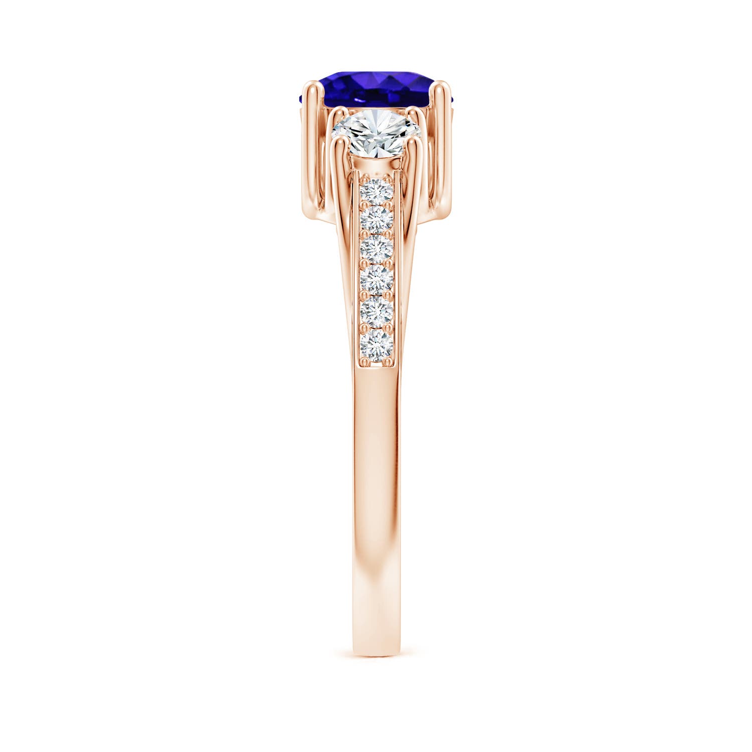 AAAA - Tanzanite / 1.34 CT / 14 KT Rose Gold