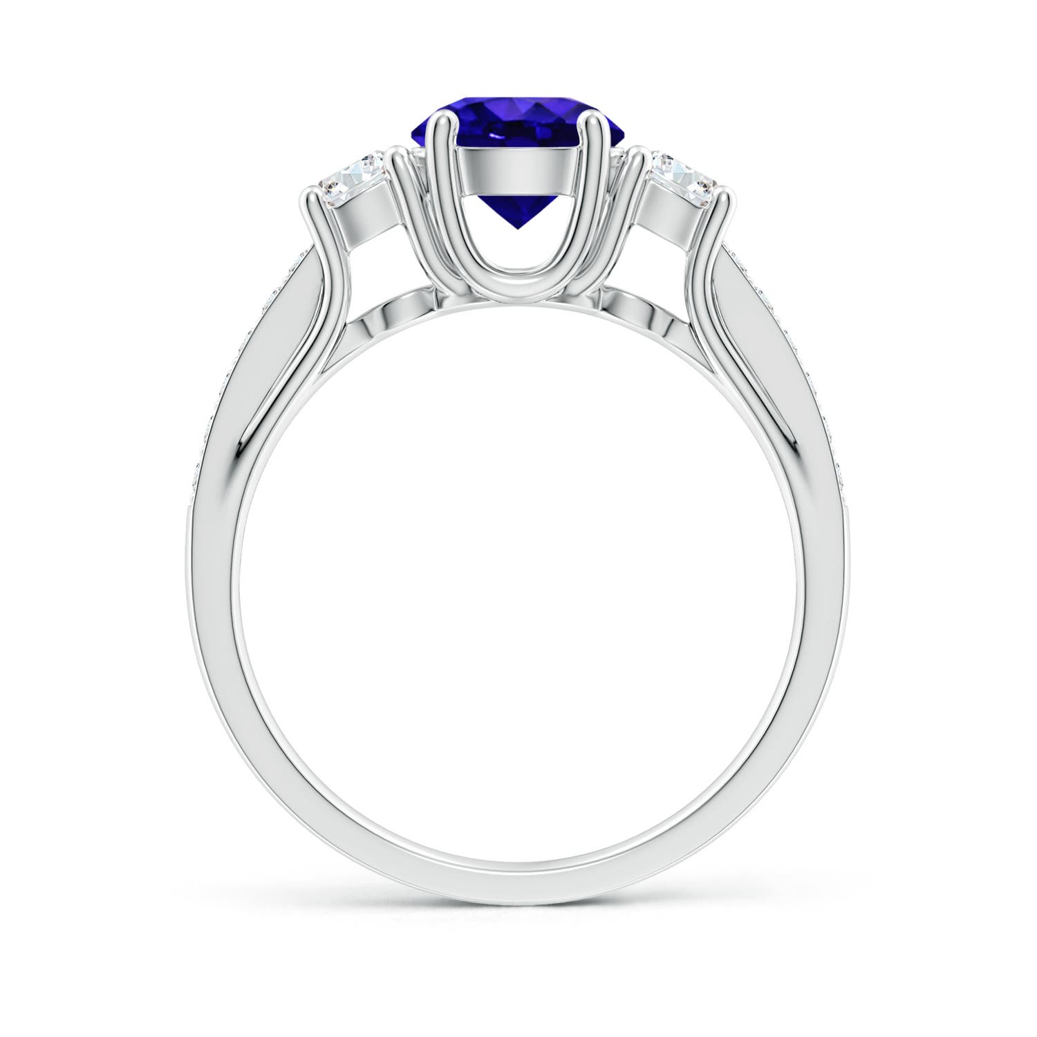 AAAA - Tanzanite / 1.34 CT / 14 KT White Gold