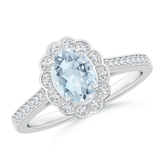 Oval A Aquamarine