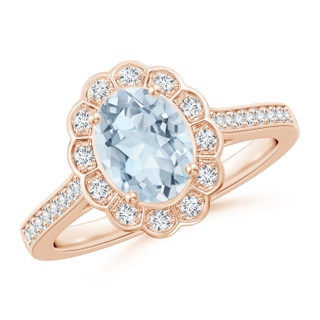 Oval A Aquamarine